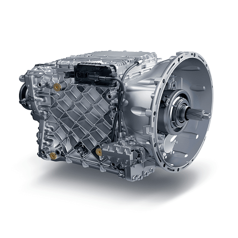 Kotak gear kereta logam berwarna perak dengan permukaan bertekstur.