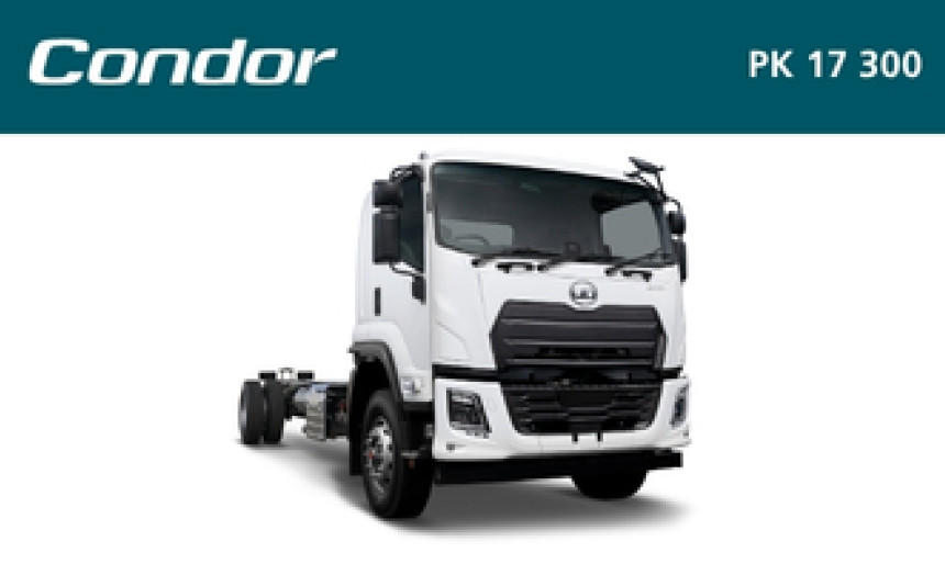 White Condor PK 17 300 truck cab on white background