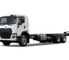 Condor White cab chassis truck with six wheels on a plain white background.